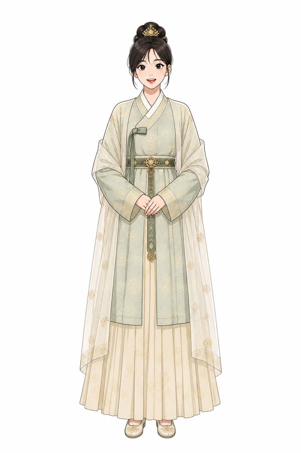 같은 얼굴로 신라 복식