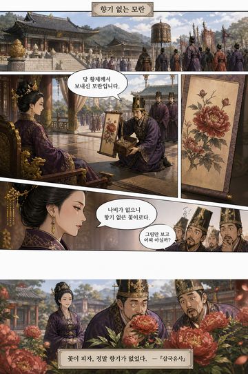 4컷 웹툰 「향기 없는 모란」